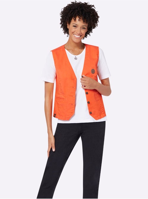 Gilet En Jean Qualité Coton - Taille Standard - Witt - Kiabi