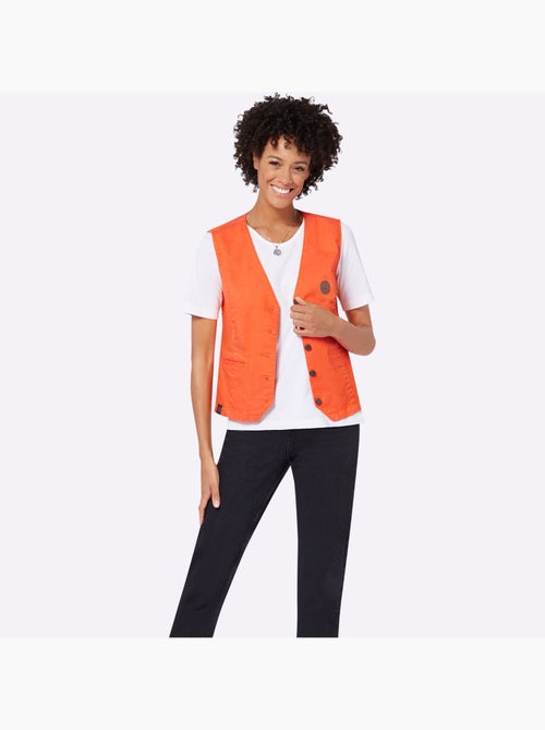 Gilet En Jean Qualité Coton - Taille Standard - Witt - Kiabi