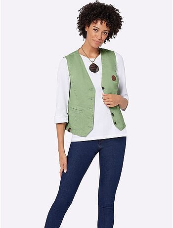 Gilet En Jean Qualité Coton - Taille Standard - Witt