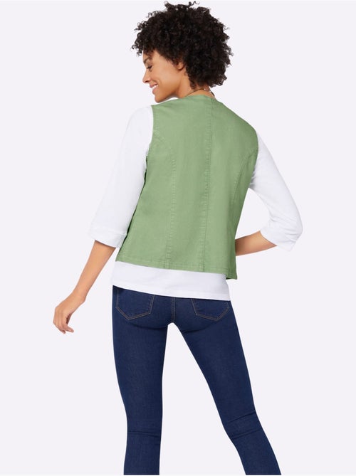 Gilet En Jean Qualité Coton - Taille Standard - Witt - Kiabi