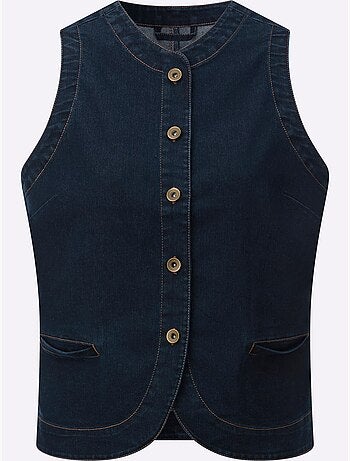 Gilet En Jean Qualité Coton Doux Sur La Peau - Taille Standard - Witt