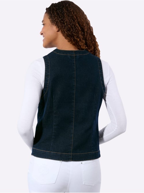 Gilet En Jean Qualité Coton Doux Sur La Peau - Taille Standard - Witt - Kiabi