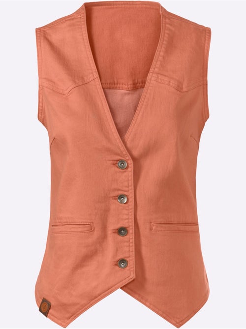 Gilet En Jean Qualité Coton Doux Sur La Peau - Taille Standard - Witt - Kiabi