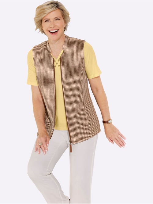 Gilet En Jersey Avec Coton - Taille Standard - Witt - Kiabi Gilet En Jersey Avec Coton - Taille Standard - Witt - Kiabi