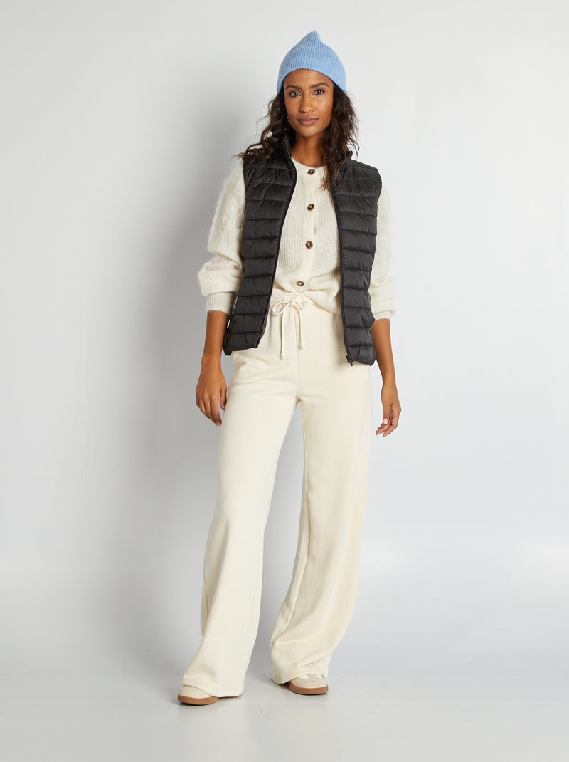 Gilet en laine et mohair mélangé Blanc - Kiabi