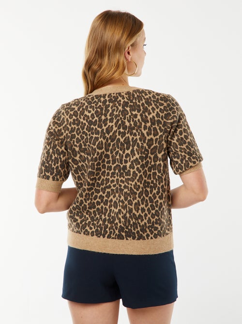 Gilet en laine mélangé - Kiabi