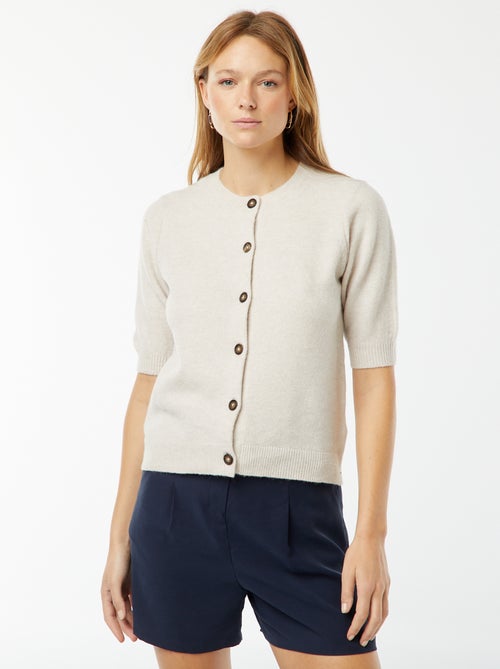 Gilet en laine mélangé - Kiabi