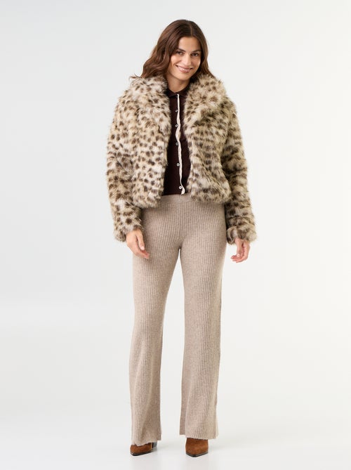 Gilet en maille à manches courtes avec dentelle - Kiabi Gilet en maille à manches courtes avec dentelle - Kiabi