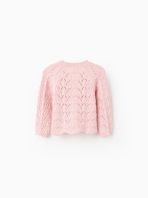 Gilet en Maille Ajourée avec Col en V - Kiabi