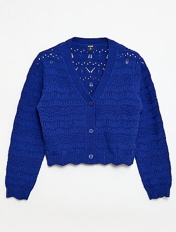 Gilet en maille ajourée
