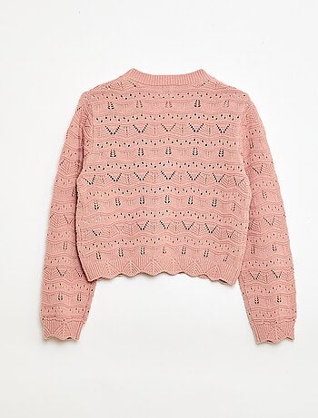 Gilet en maille ajourée