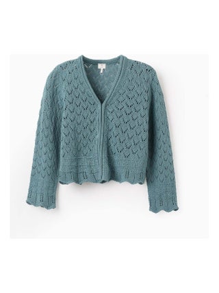 Gilet en Maille Ajourée