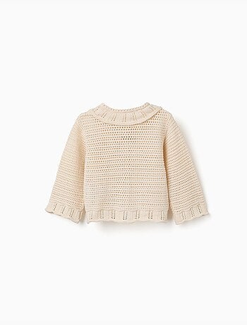 Gilet en maille avec détails ajourés