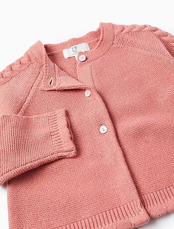 Gilet en maille avec détails torsadés