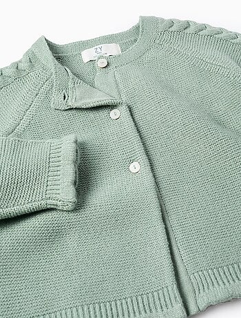 Gilet en maille avec détails torsadés