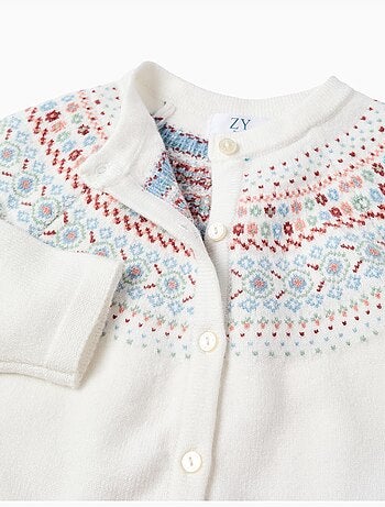 Gilet en Maille avec Jacquard