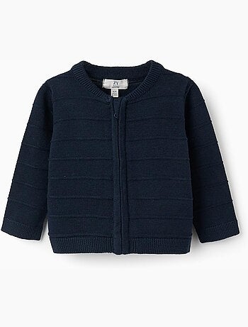 Gilet en maille avec lignes en relief