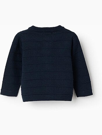 Gilet en maille avec lignes en relief