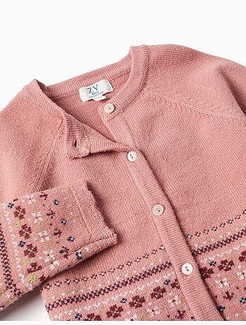 Gilet en maille avec motif jacquard
