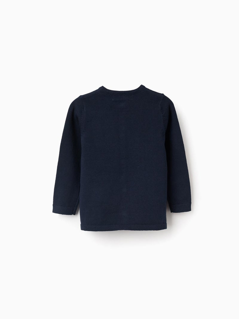Gilet en Maille Bleu foncé - Kiabi