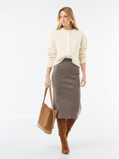 Gilet en maille bouclette - Kiabi