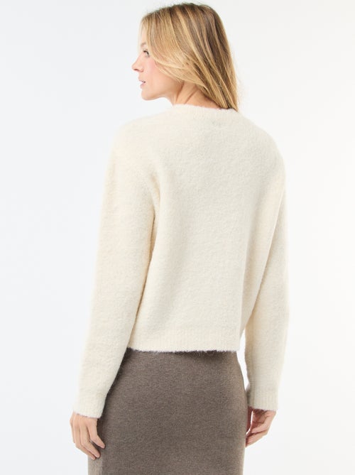 Gilet en maille bouclette - Kiabi