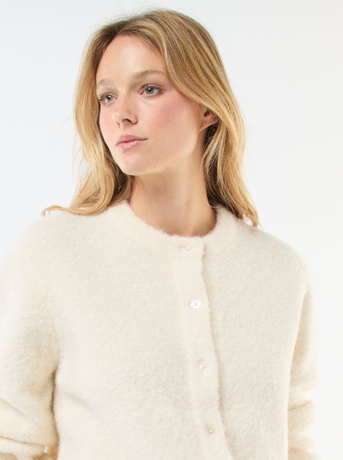 Gilet en maille bouclette - Kiabi