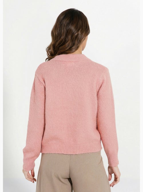 Gilet en maille col rond fantaisie - afibel - Kiabi Gilet en maille col rond fantaisie - afibel - Kiabi