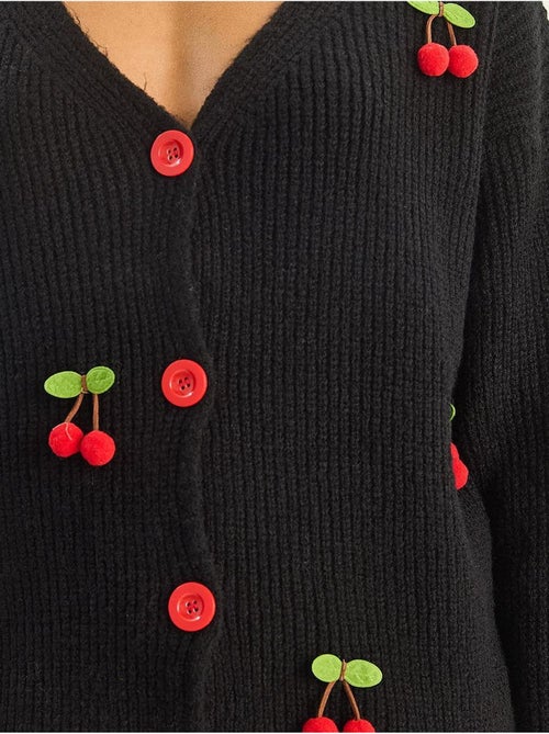 Gilet en maille côtelée à col v avec fermeture boutonnée lucci - Kiabi Gilet en maille côtelée à col v avec fermeture boutonnée lucci - Kiabi
