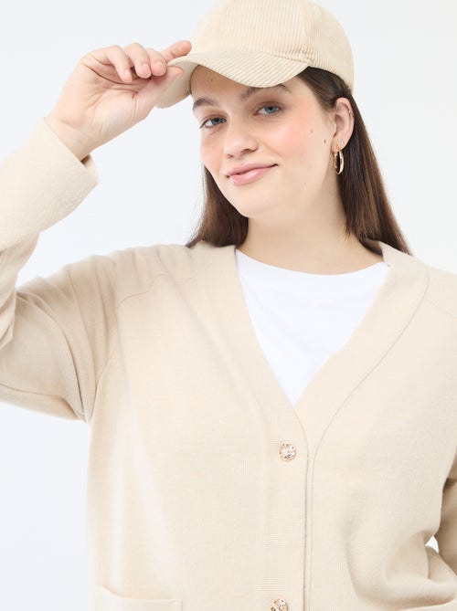 Gilet en maille doudou - Kiabi