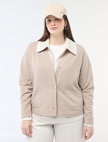 Gilet en maille doudou