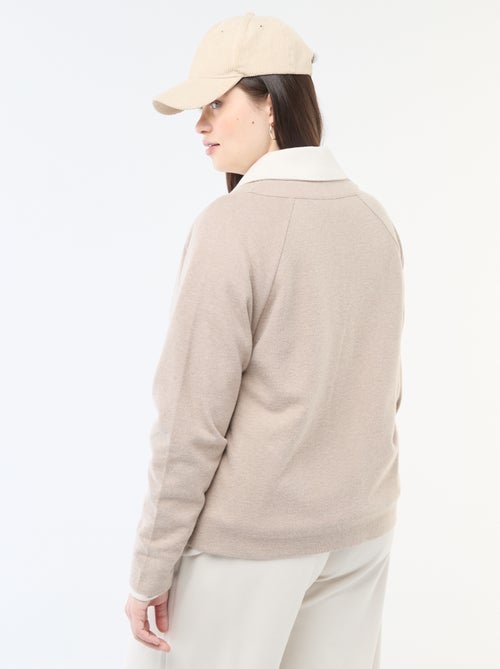 Gilet en maille doudou - Kiabi