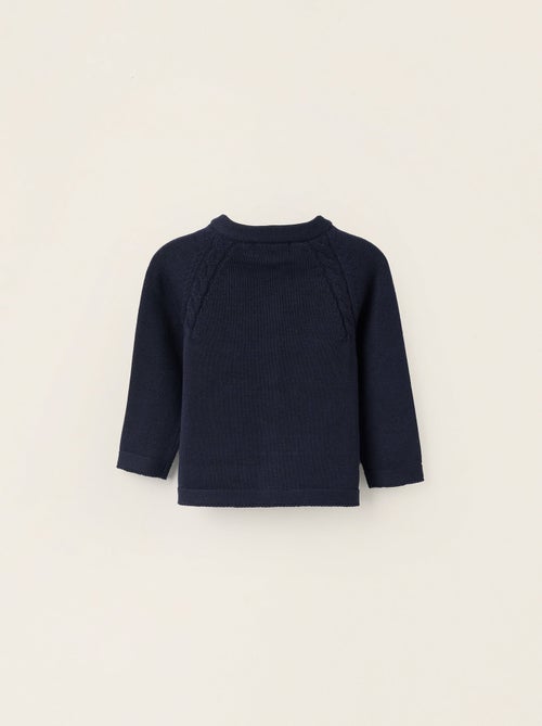 Gilet en Maille en Coton - Kiabi