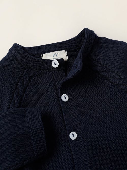 Gilet en Maille en Coton - Kiabi