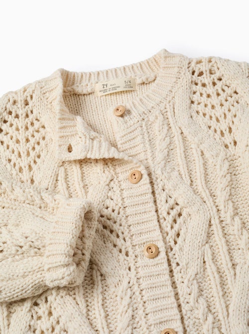 Gilet en Maille Épaisse avec Effets - Kiabi