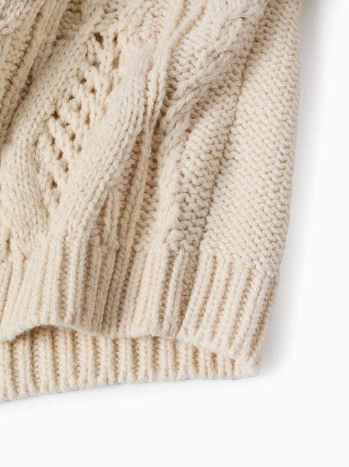 Gilet en Maille Épaisse avec Effets - Kiabi