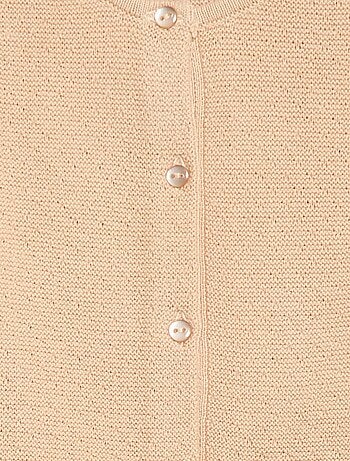 Gilet en maille fantaisie ajourée