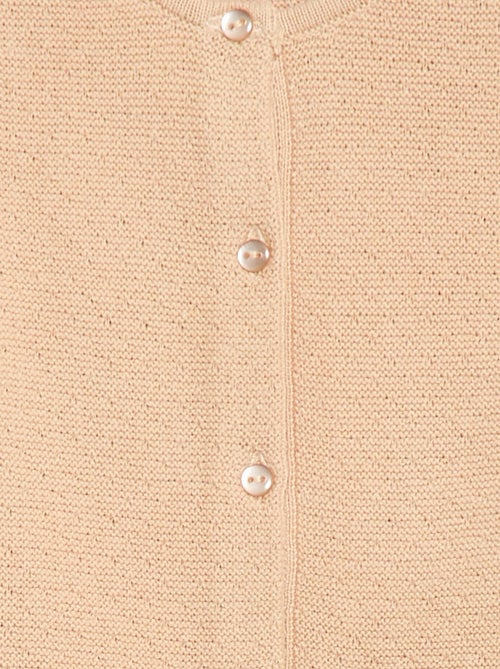 Gilet en maille fantaisie ajourée - Kiabi