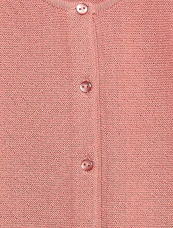 Gilet en maille fantaisie ajourée