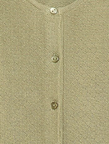 Gilet en maille fantaisie ajourée