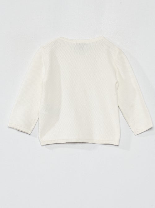 Gilet en maille fantaisie - Kiabi