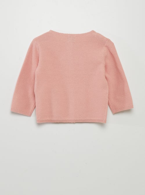 Gilet en maille fantaisie - Kiabi