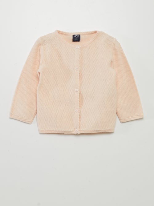 Gilet en maille fantaisie - Kiabi