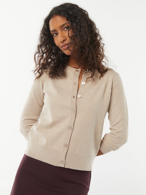 Gilet en maille fine - Kiabi