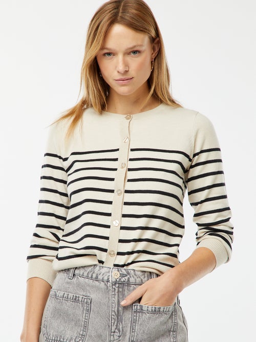 Gilet en maille fine - Kiabi