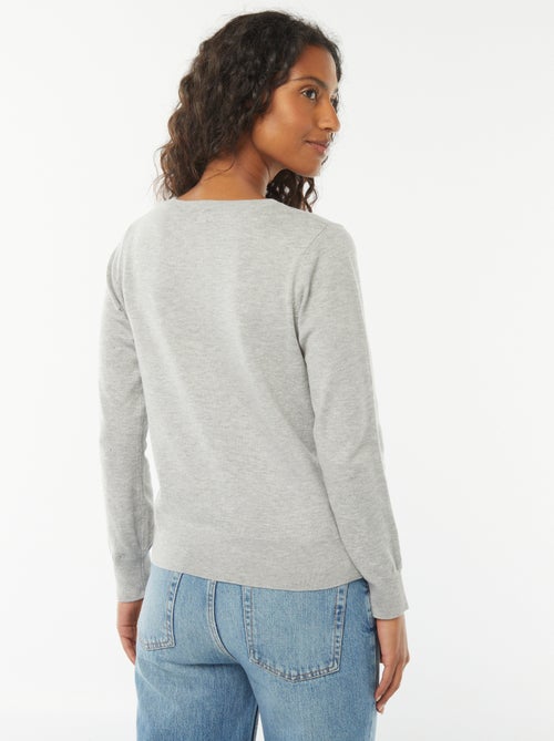 Gilet en maille fine - Kiabi