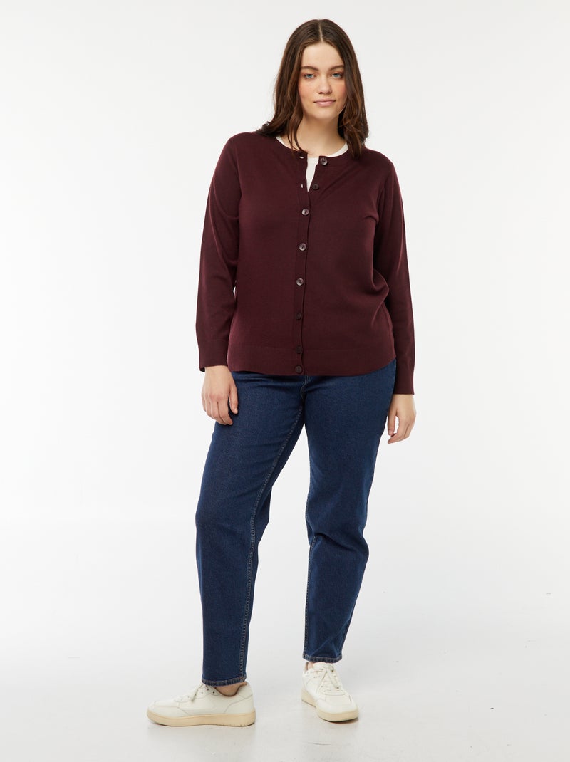 Générique Gilet Col Rond Léger (Grandes Tailles Disponibles