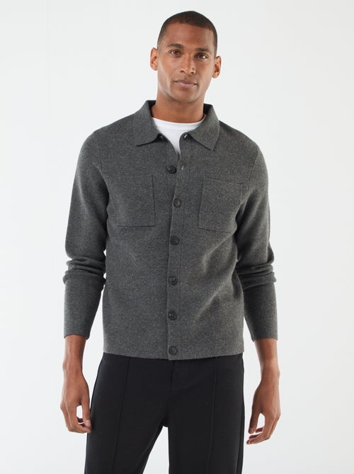 Gilet en maille fine jauge - Kiabi