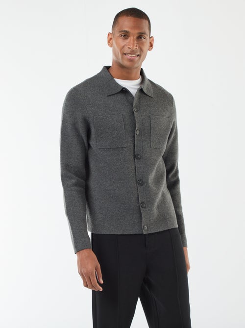 Gilet en maille fine jauge - Kiabi