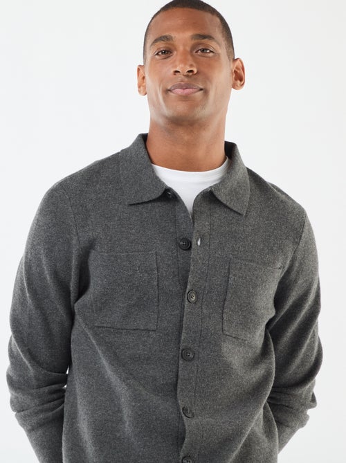 Gilet en maille fine jauge - Kiabi